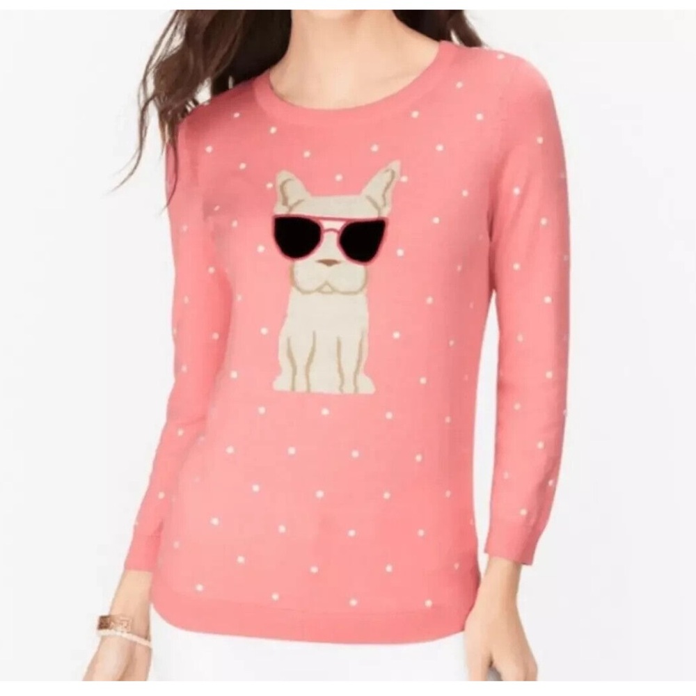 Talbots‎ French bulldog sweater. NWT. Retail 89.50